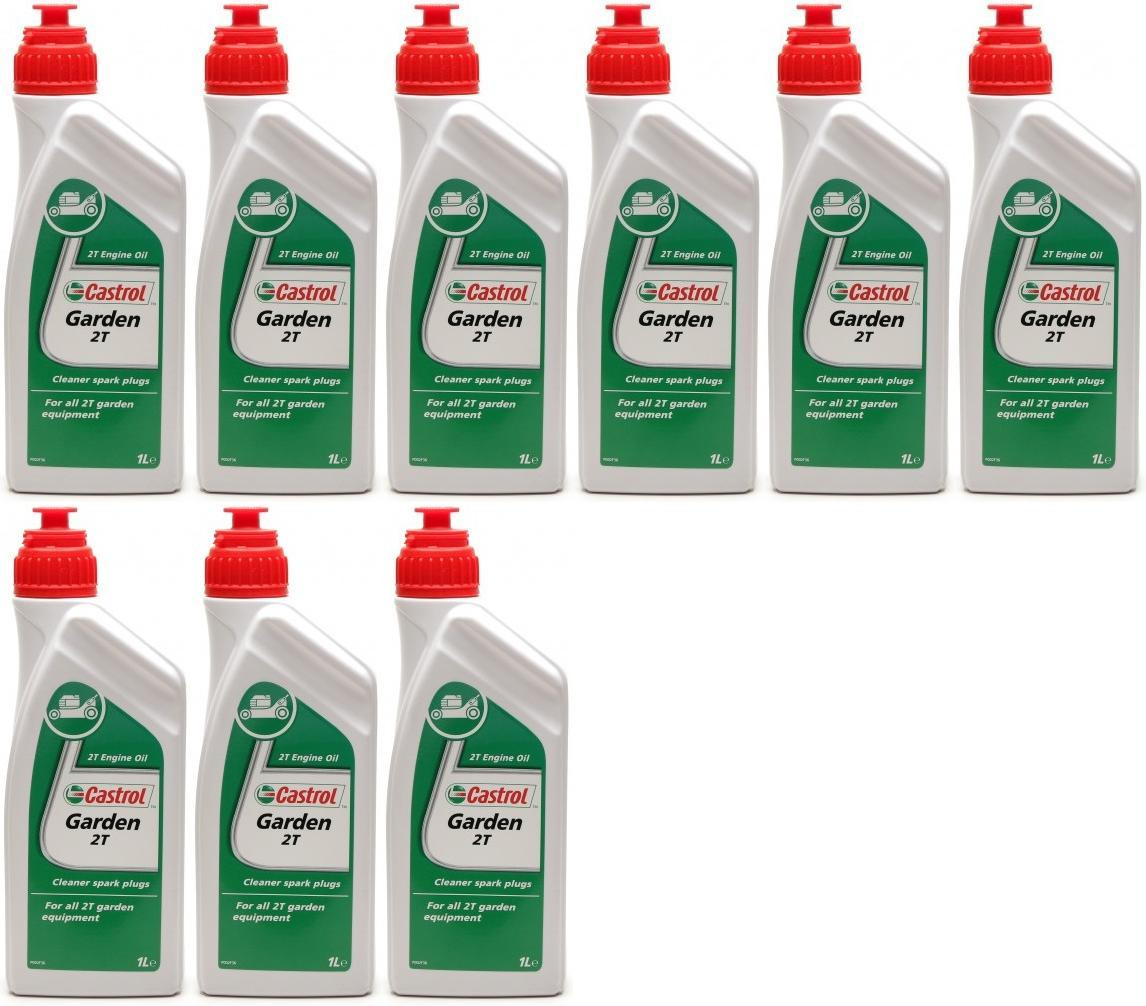 CASTROL GARDEN 2T Motoröliter 9x 1l = 9 Liter
