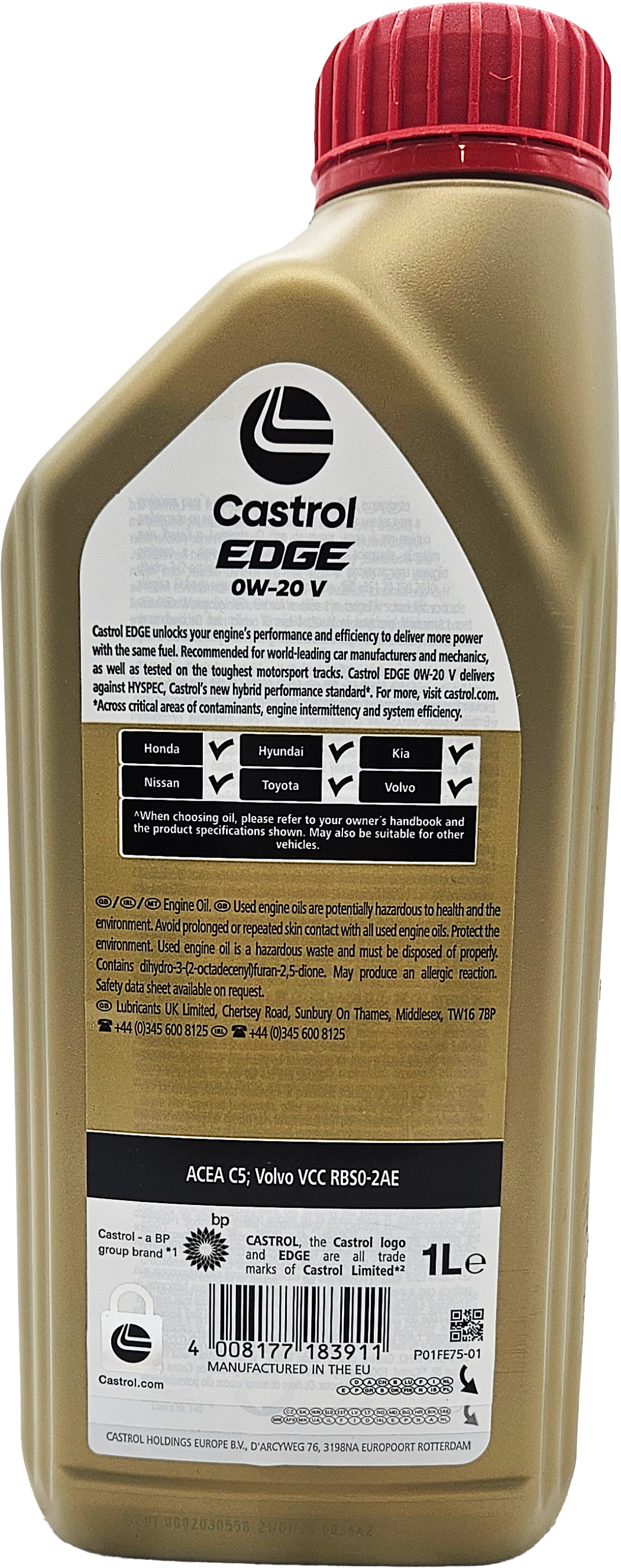 Castrol Edge V 0W-20 Motoröl 1l