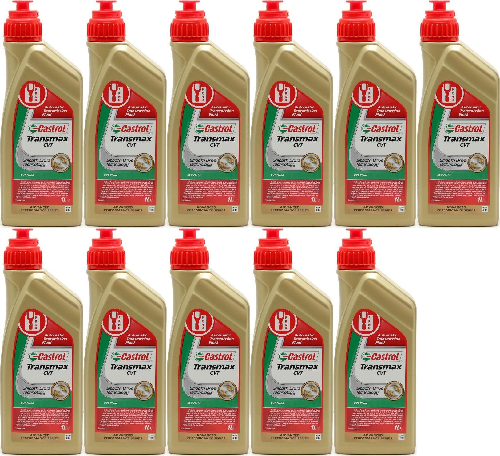 Castrol Transmax CVT Automatik Getriebeöl 11x 1l = 11 Liter
