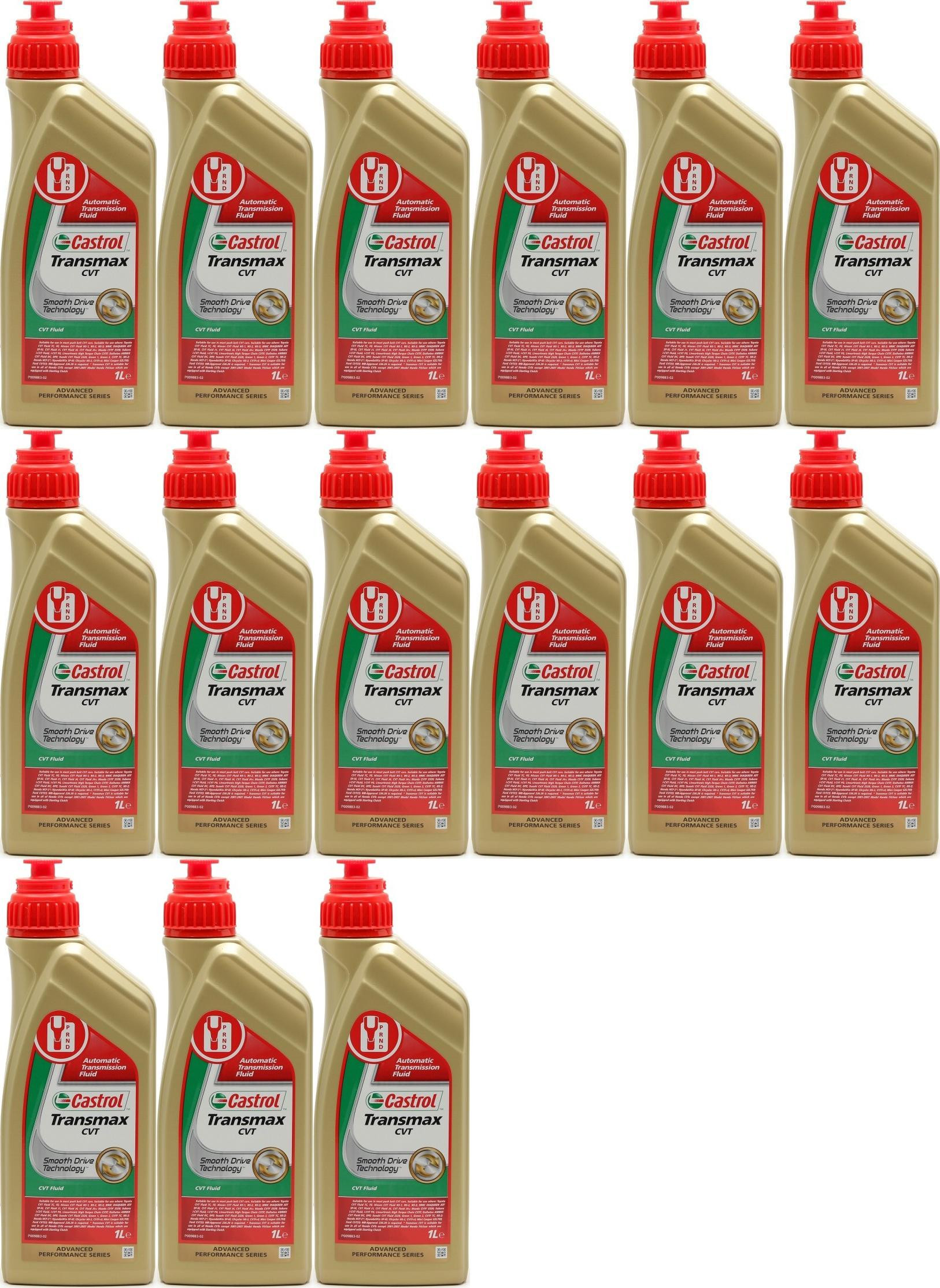 Castrol Transmax CVT Automatik Getriebeöl 15x 1l = 15 Liter