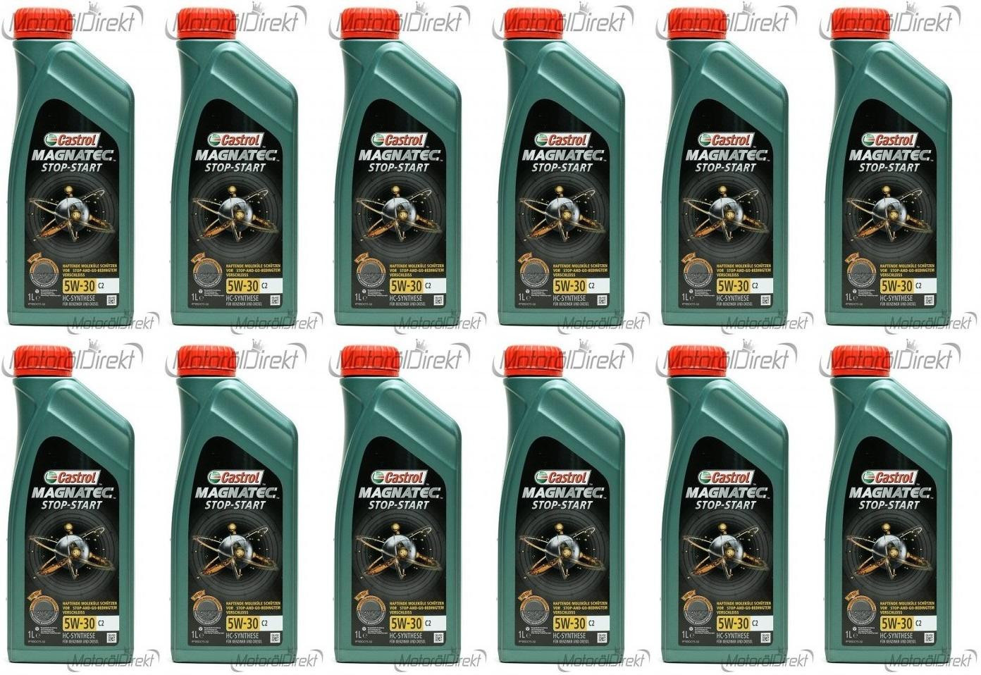 Castrol Magnatec Stop-Start 5W-30 C2 12x 1l = 12 Liter