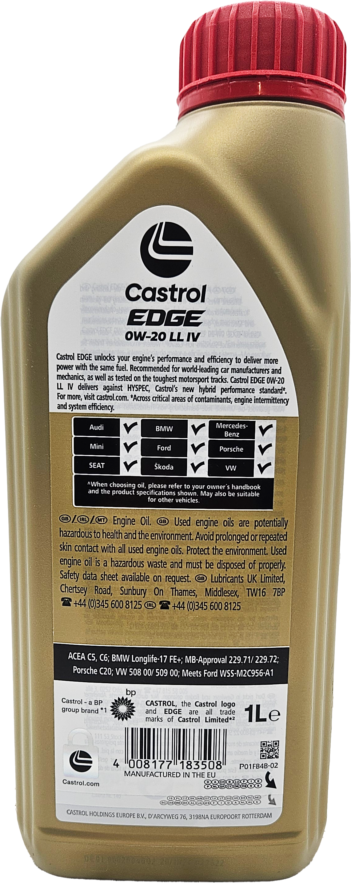 Castrol Edge LL IV 0W-20 Motoröl 1l