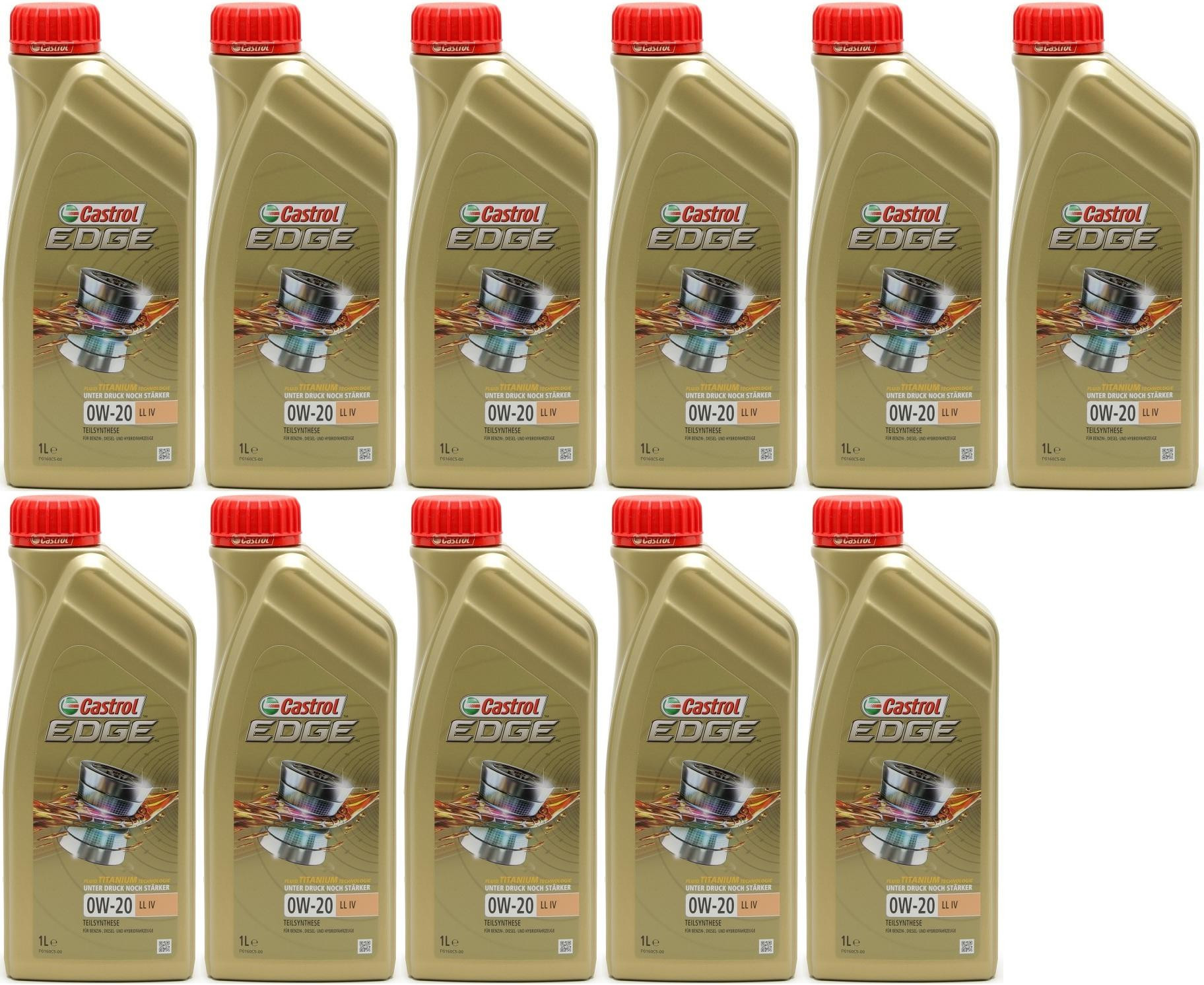 Castrol Edge LL IV 0W-20 Motoröl 11x 1l = 11 Liter