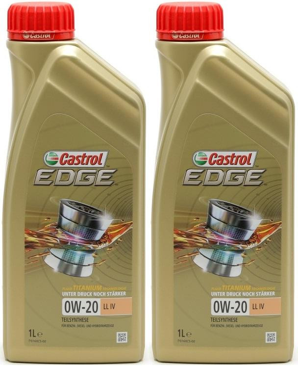 Castrol Edge LL IV 0W-20 Motoröl 2x 1l = 2 Liter