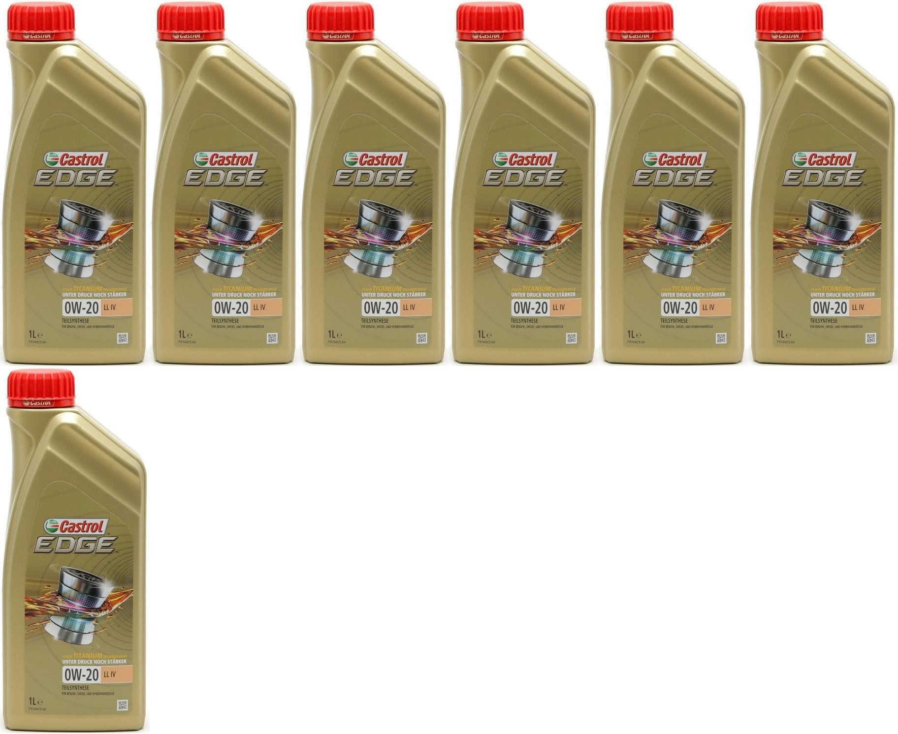 Castrol Edge LL IV 0W-20 Motoröl 7x 1l = 7 Liter