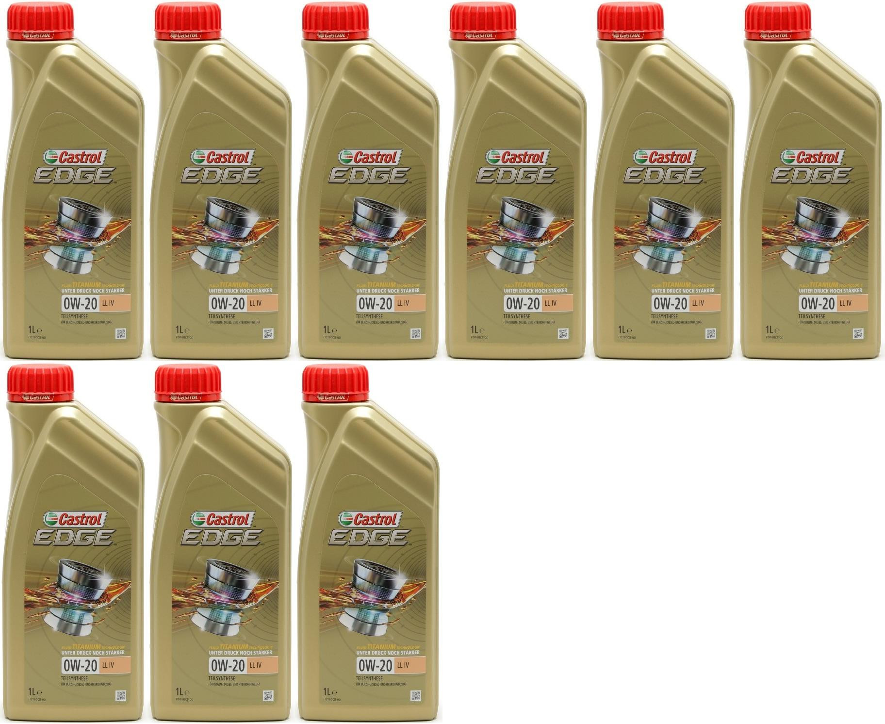 Castrol Edge LL IV 0W-20 Motoröl 9x 1l = 9 Liter