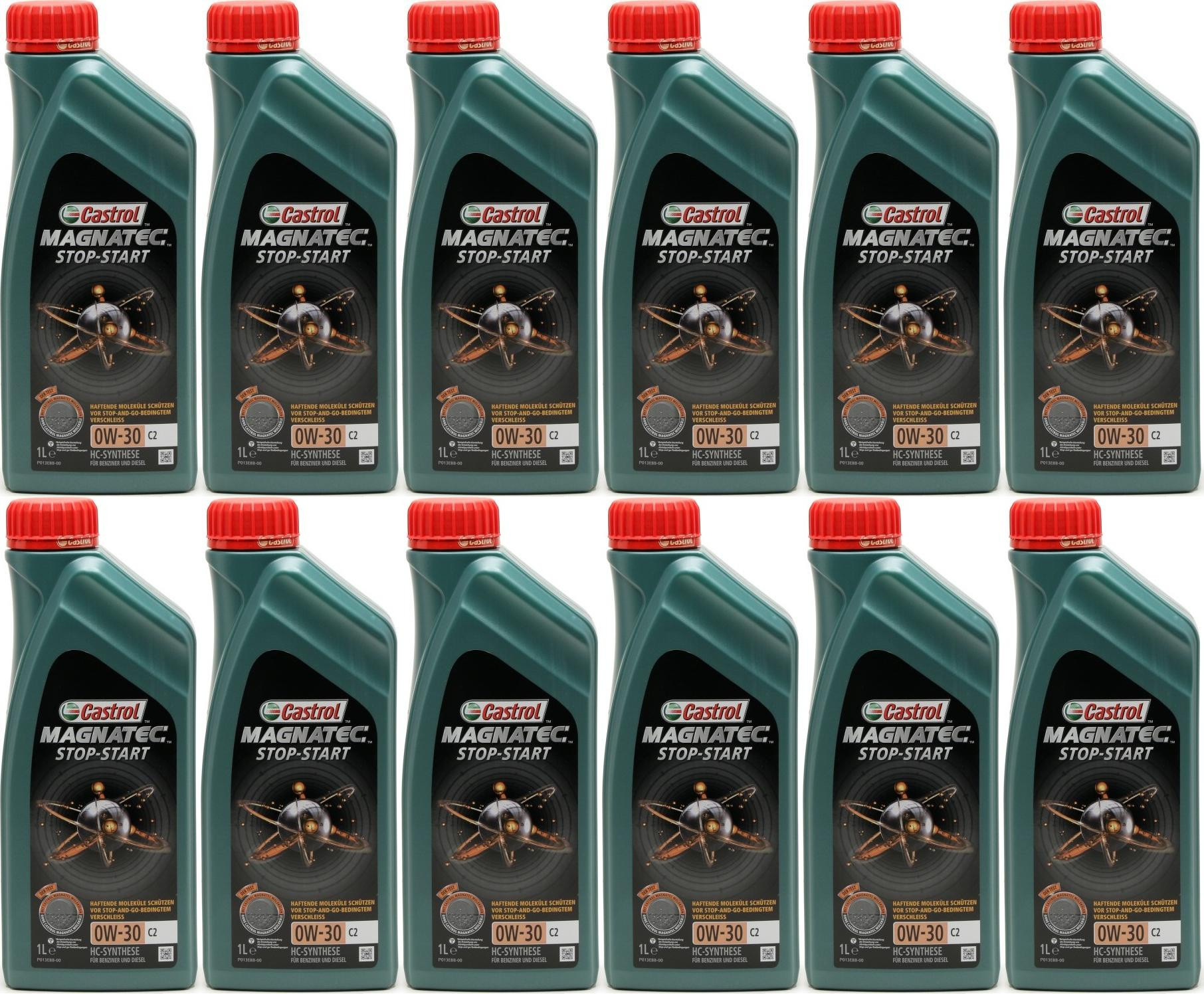 Castrol Magnatec Stop-Start C2 0W-30 Motoröl 12x 1l = 12 Liter