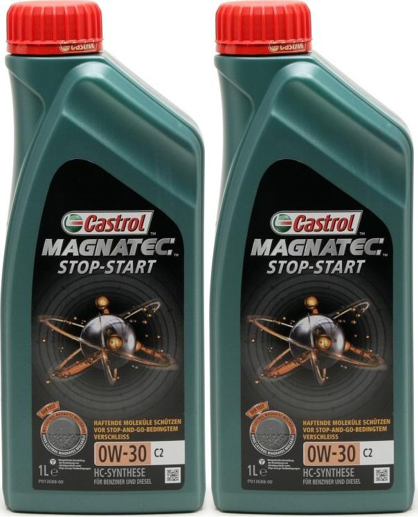 Castrol Magnatec Stop-Start C2 0W-30 Motoröl 2x 1l = 2 Liter