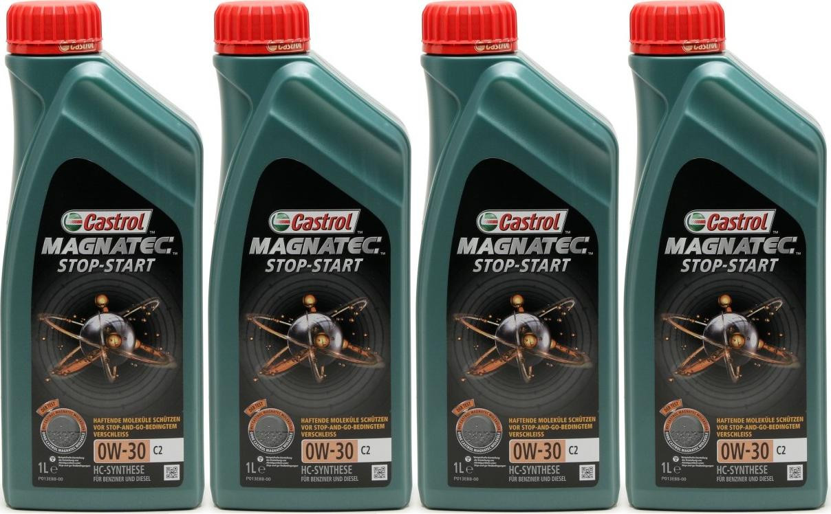 Castrol Magnatec Stop-Start C2 0W-30 Motoröl 4x 1l = 4 Liter