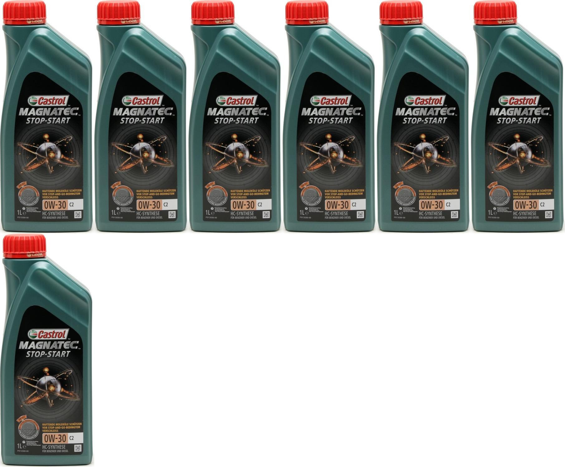 Castrol Magnatec Stop-Start C2 0W-30 Motoröl 7x 1l = 7 Liter