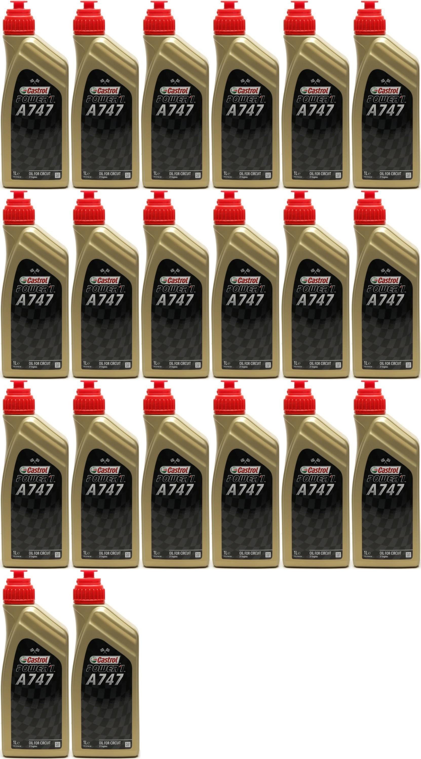 Castrol POWER1 A747 Motorrad Motoröl 20x 1l = 20 Liter