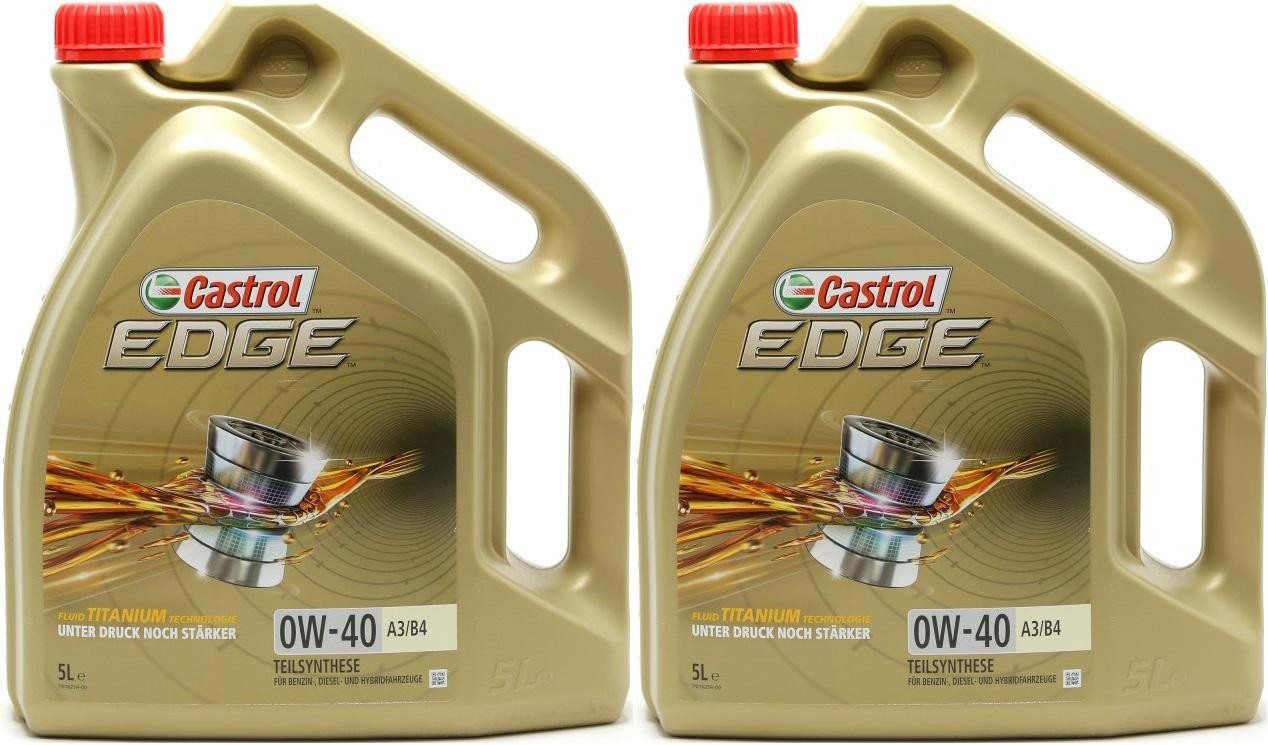 Castrol Edge Fluid Titanium (ex. FST) 0W-40 A3/B4 Motoröl 2x 5 = 10 Liter