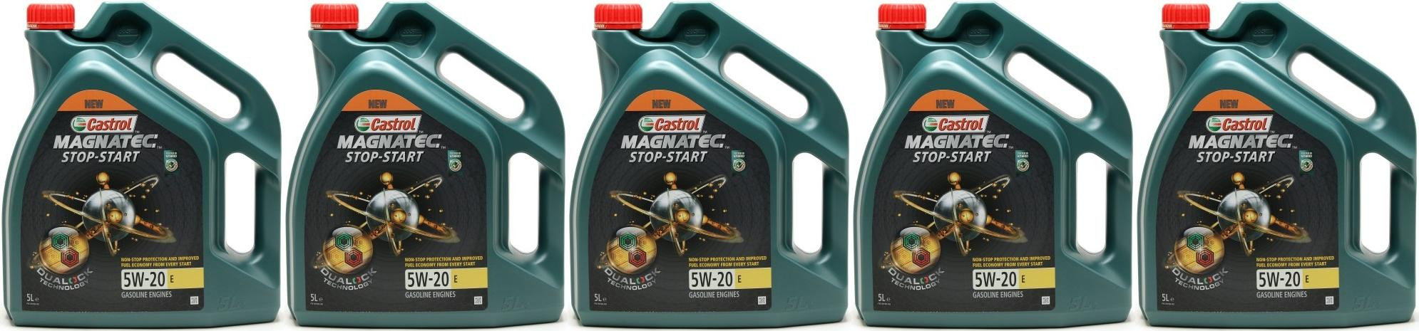 Castrol Magnatec Stop-Start 5W-20 E (Ford EcoBoost WSS-M2C948-B) 5x 5 = 25 Liter