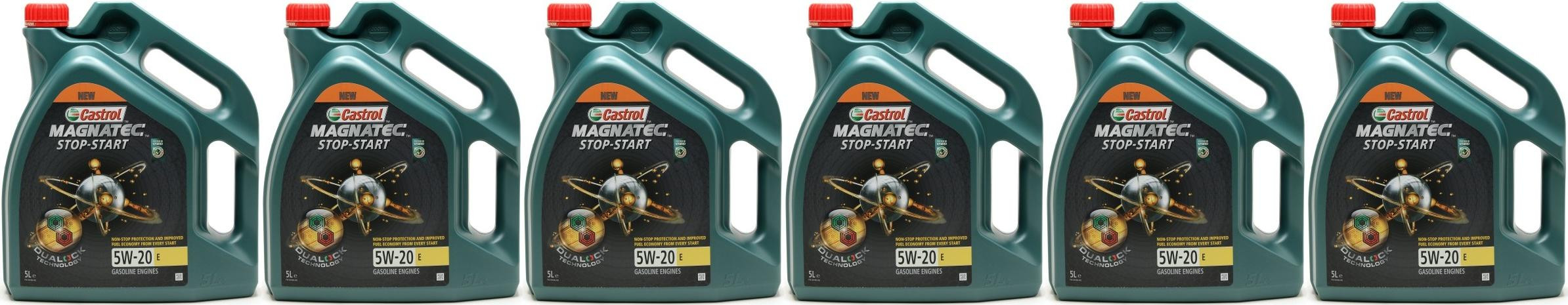 Castrol Magnatec Stop-Start 5W-20 E (Ford EcoBoost WSS-M2C948-B) 6x 5 = 30 Liter
