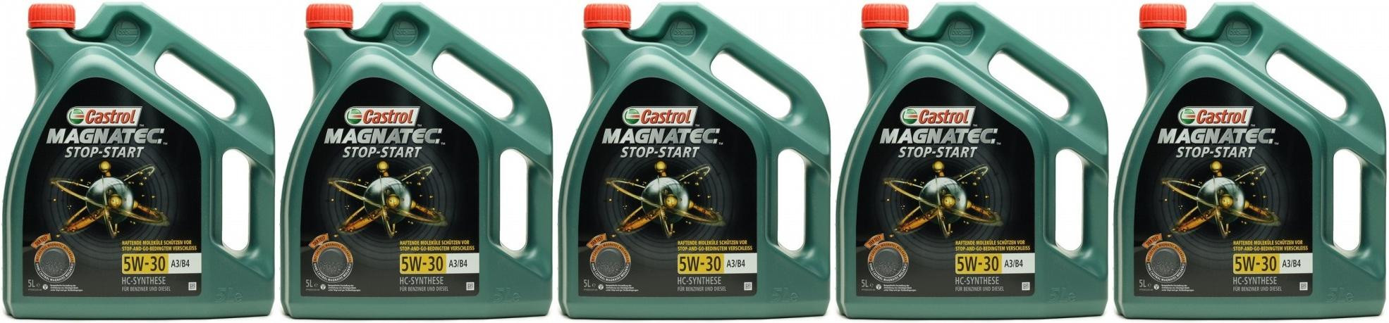 Castrol Magnatec Stop-Start 5W-30 A3/B4 5x 5 = 25 Liter