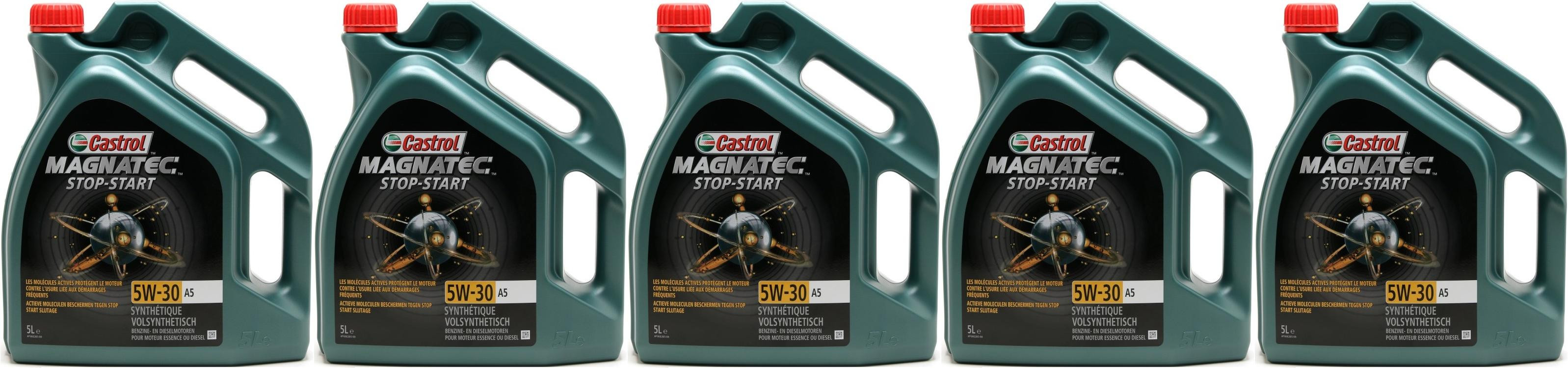 Castrol Magnatec Stop-Start 5W-30 A5 5x 5 = 25 Liter