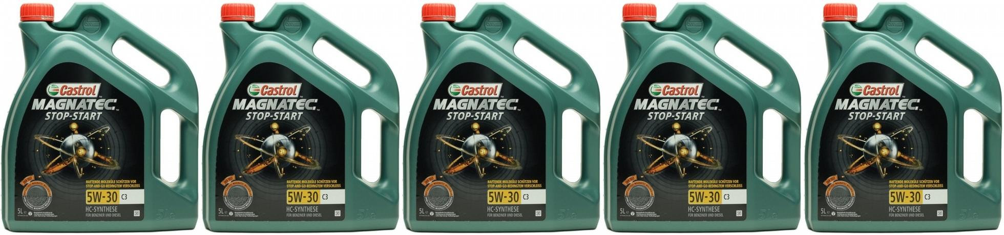 Castrol Magnatec Stop-Start 5W-30 C3 5x 5 = 25 Liter