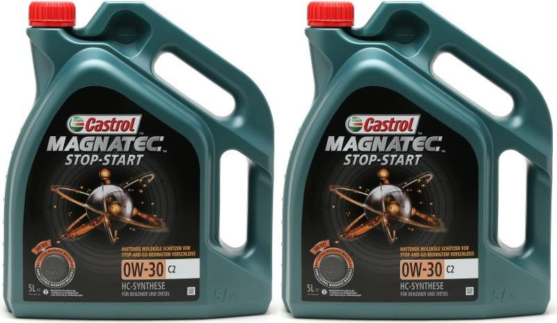 Castrol Magnatec Stop-Start C2 0W-30 Motoröl 2x 5 = 10 Liter