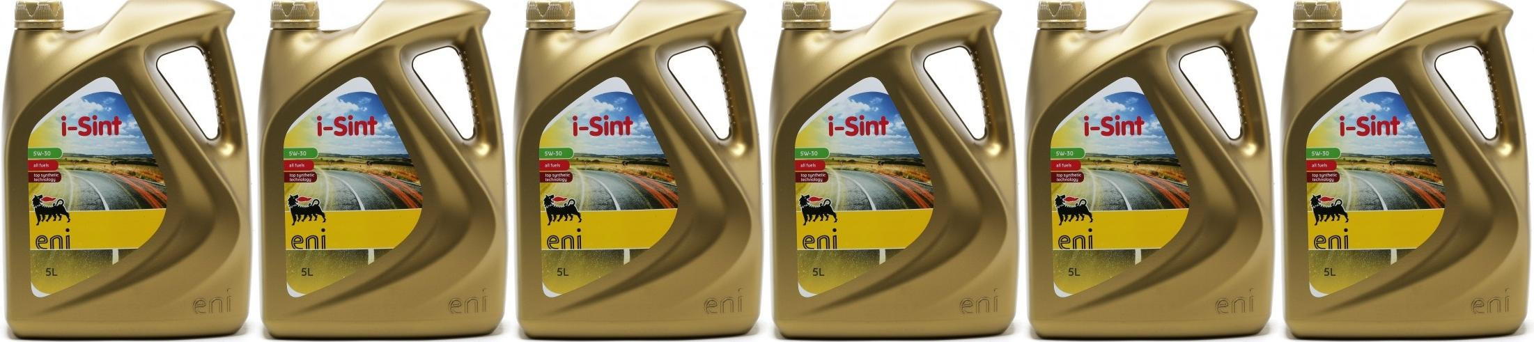 ENI i-Sint 5W-30 Motoröl 6x 5 = 30 Liter