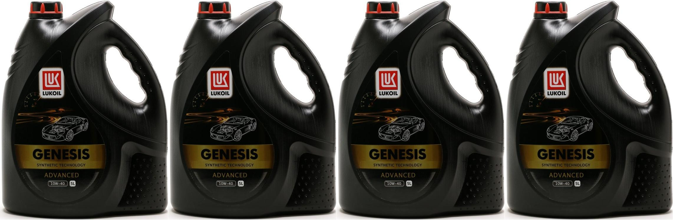 Lukoil Genesis Advanced 10W-40 Motoröl 4x 5 = 20 Liter