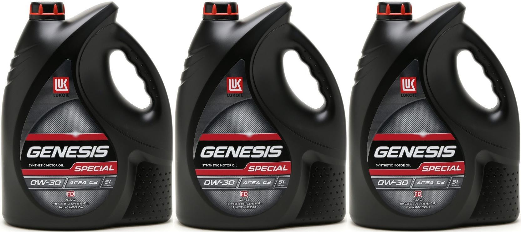 LUKOIL GENESIS SPECIAL C2 0W-30 3x 5 = 15 Liter