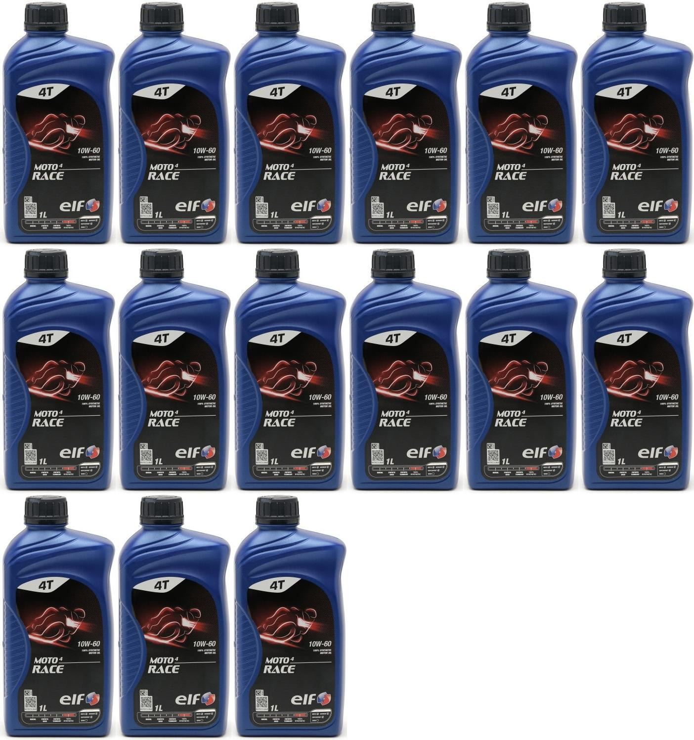 Elf Moto 4 Race 10W-60 4T Motorrad Motoröl 15x 1l = 15 Liter