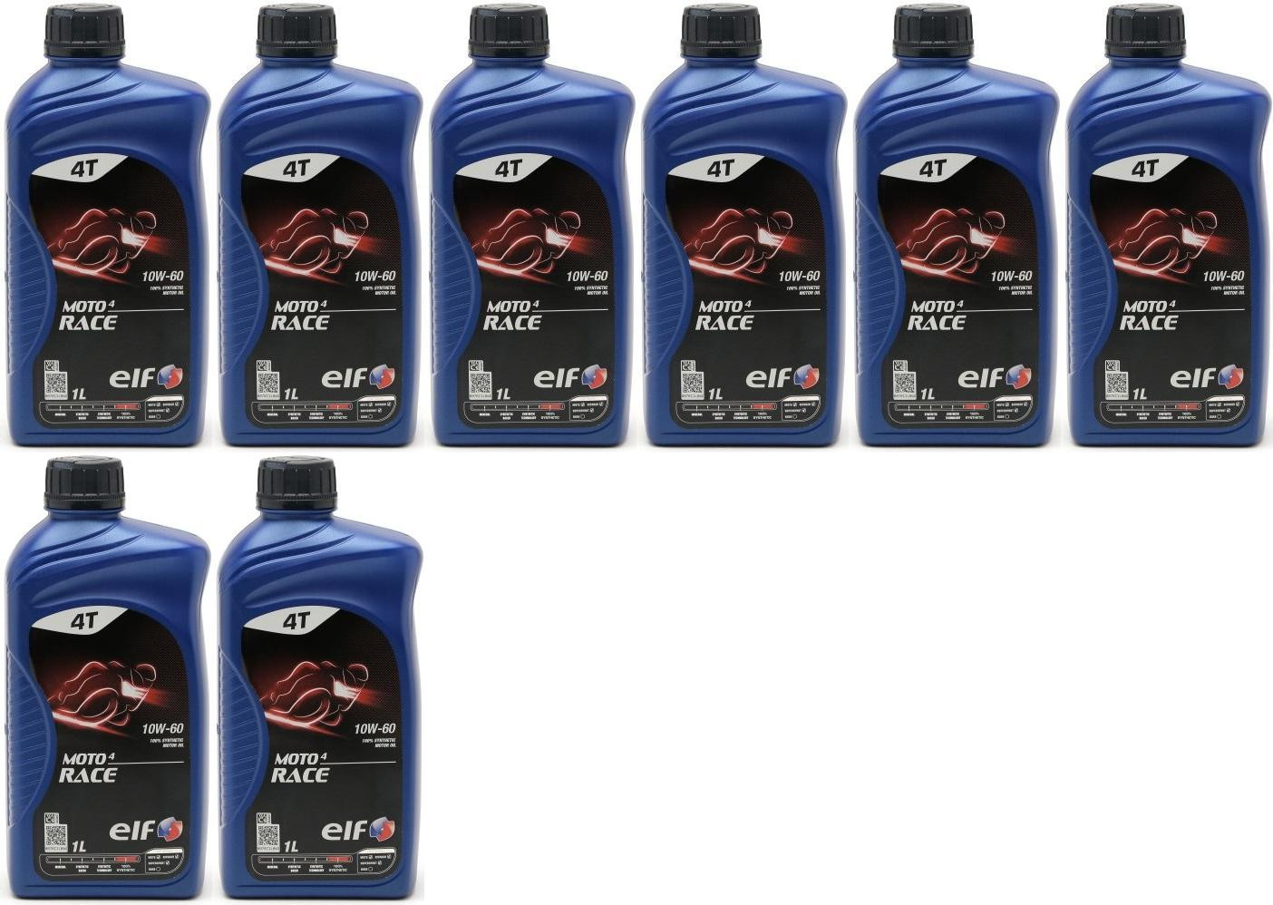 Elf Moto 4 Race 10W-60 4T Motorrad Motoröl 8x 1l = 8 Liter