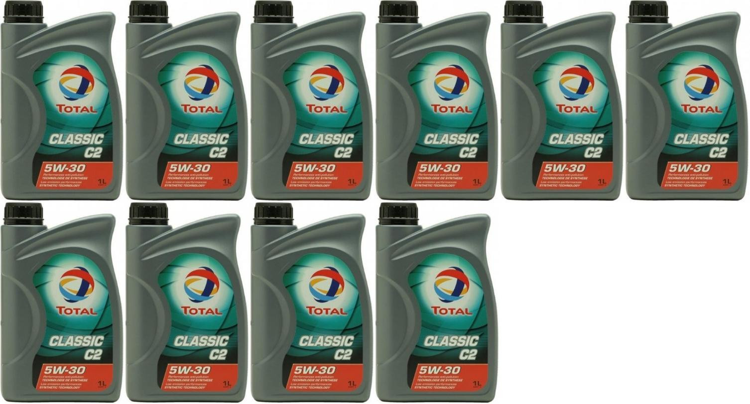 TOTAL Quartz Classic C2 5W-30 Motoröl 10x 1l = 10 Liter