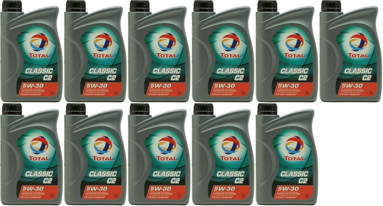 TOTAL Quartz Classic C2 5W-30 Motoröl 11x 1l = 11 Liter