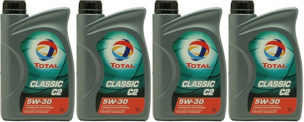 TOTAL Quartz Classic C2 5W-30 Motoröl 4x 1l = 4 Liter