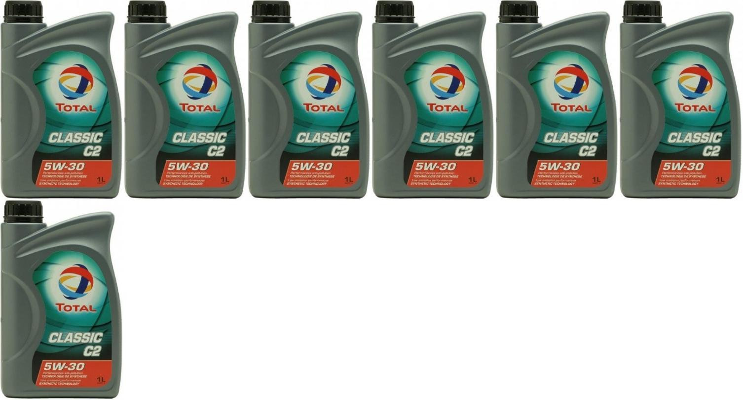 TOTAL Quartz Classic C2 5W-30 Motoröl 7x 1l = 7 Liter