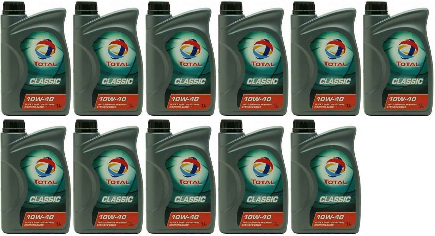 Total Classic 7 10W-40 Motoröl 11x 1l = 11 Liter
