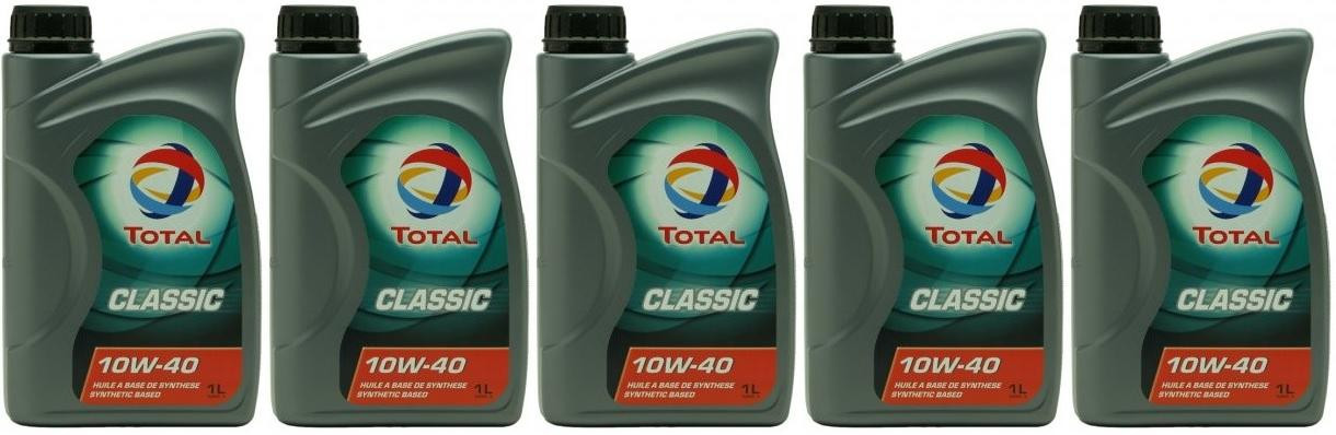Total Classic 7 10W-40 Motoröl 5x 1l = 5 Liter