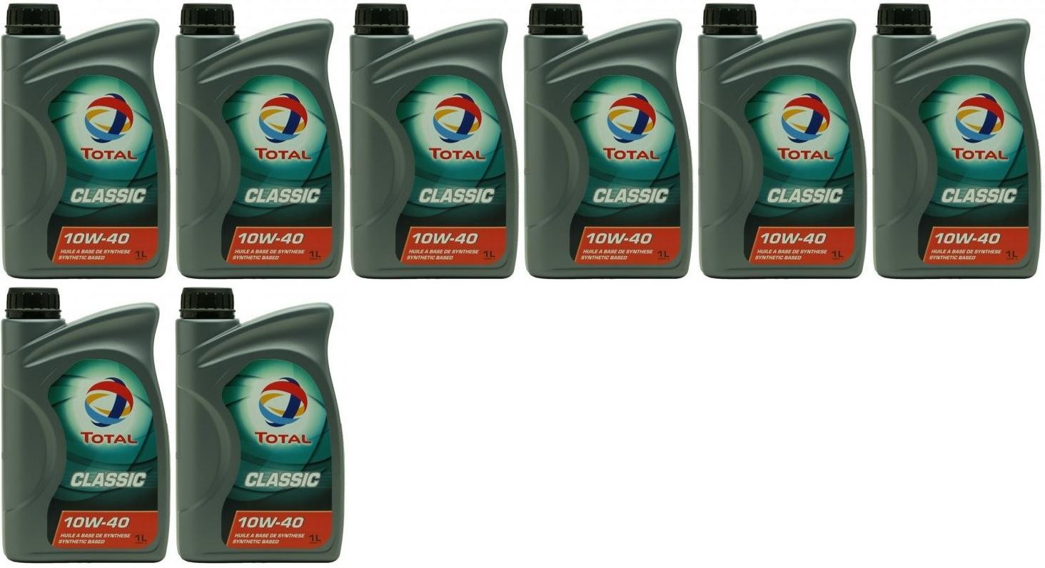 Total Classic 7 10W-40 Motoröl 8x 1l = 8 Liter