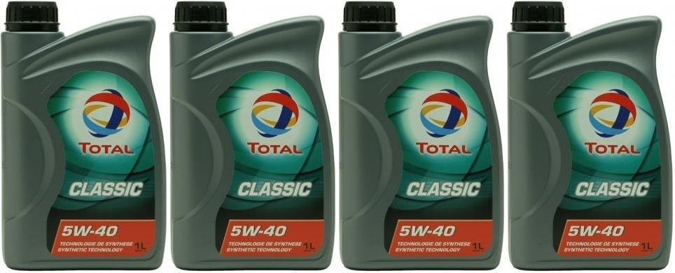 Total Classic 9 5W-40 Motoröl 4x 1l = 4 Liter