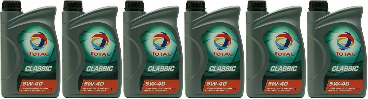 Total Classic 9 5W-40 Motoröl 6x 1l = 6 Liter