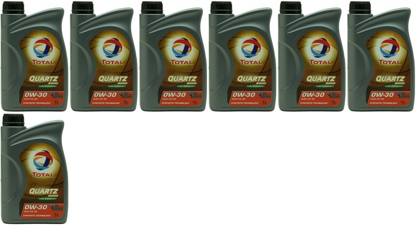 Total Quartz 9000 Fuel Economy 0W-30 Motoröl 7x 1l = 7 Liter