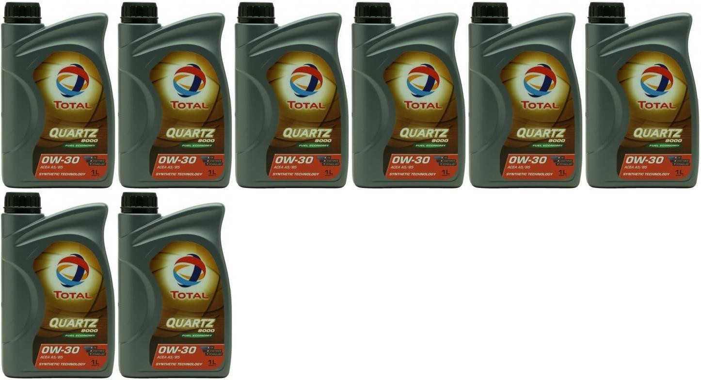 Total Quartz 9000 Fuel Economy 0W-30 Motoröl 8x 1l = 8 Liter