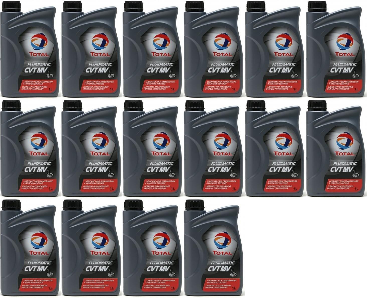 Total Fluidmatic CVT MV Automatikgetriebeöl 16x 1l = 16 Liter