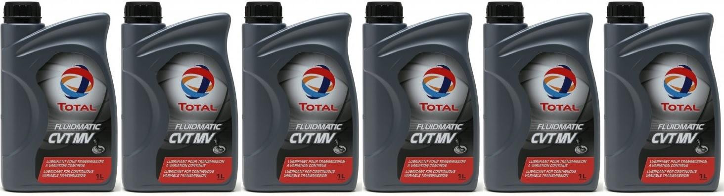 Total Fluidmatic CVT MV Automatikgetriebeöl 6x 1l = 6 Liter