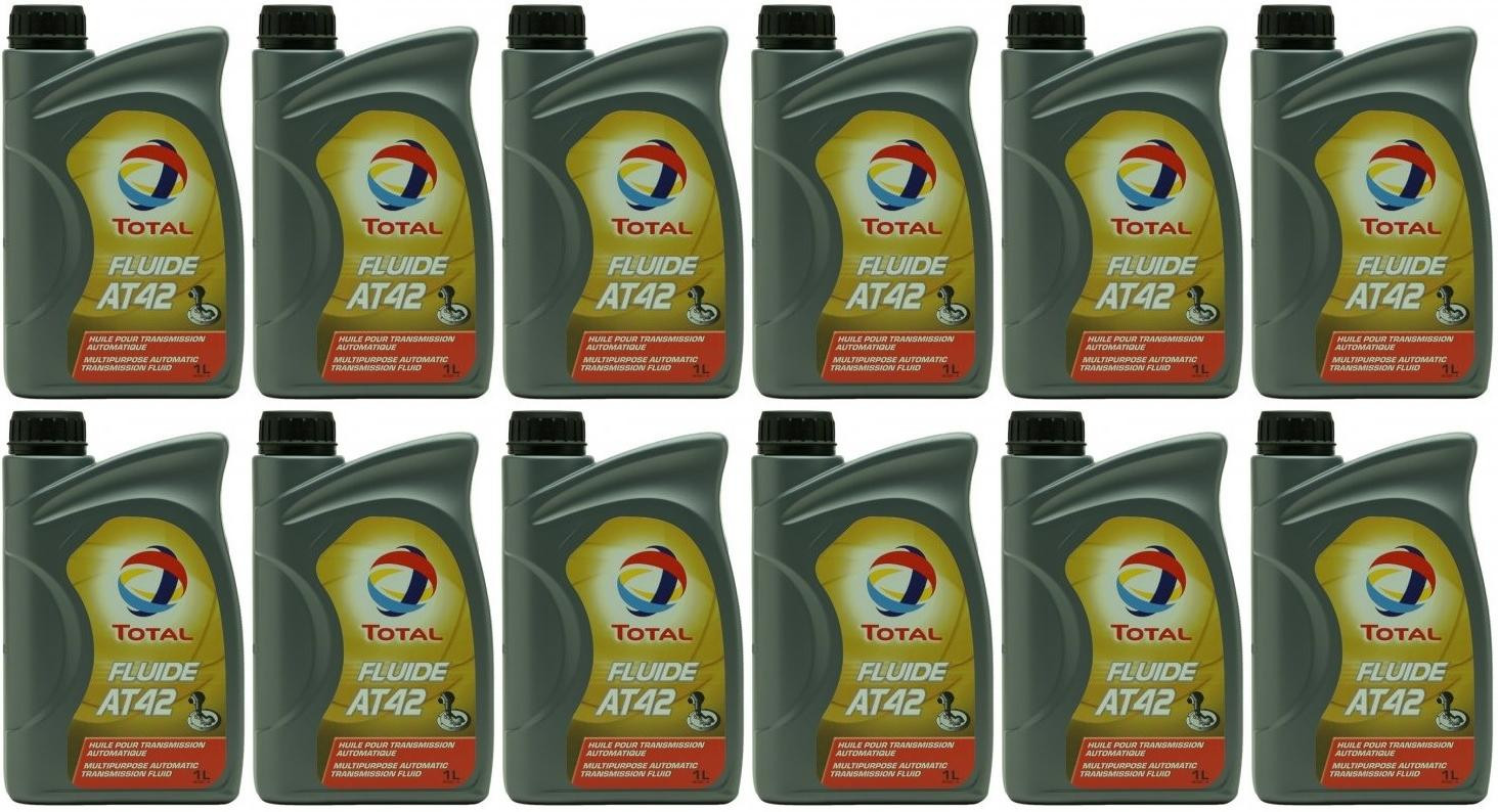 Total Fluide AT 42 Automatikgetriebeöl 12x 1l = 12 Liter