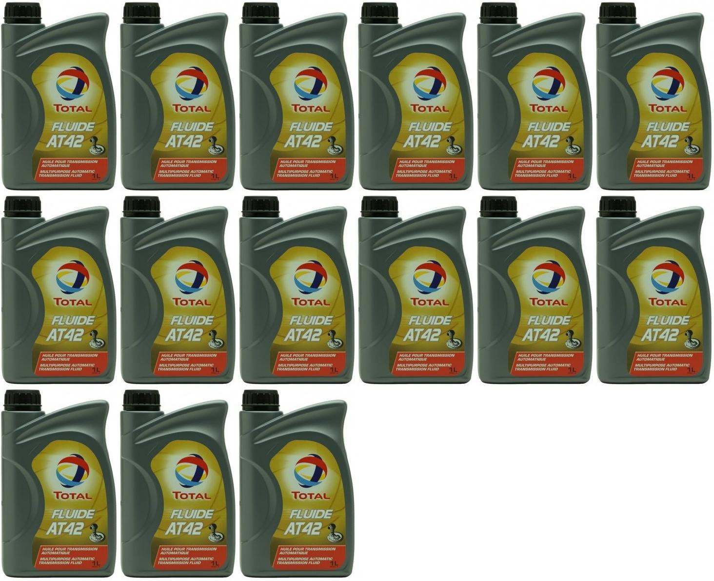 Total Fluide AT 42 Automatikgetriebeöl 15x 1l = 15 Liter