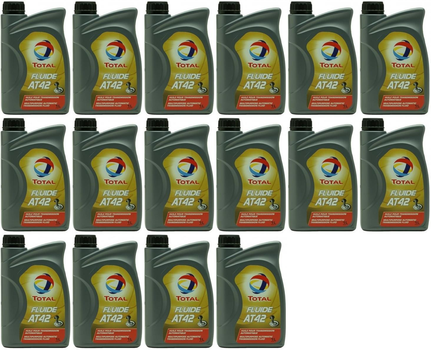 Total Fluide AT 42 Automatikgetriebeöl 16x 1l = 16 Liter