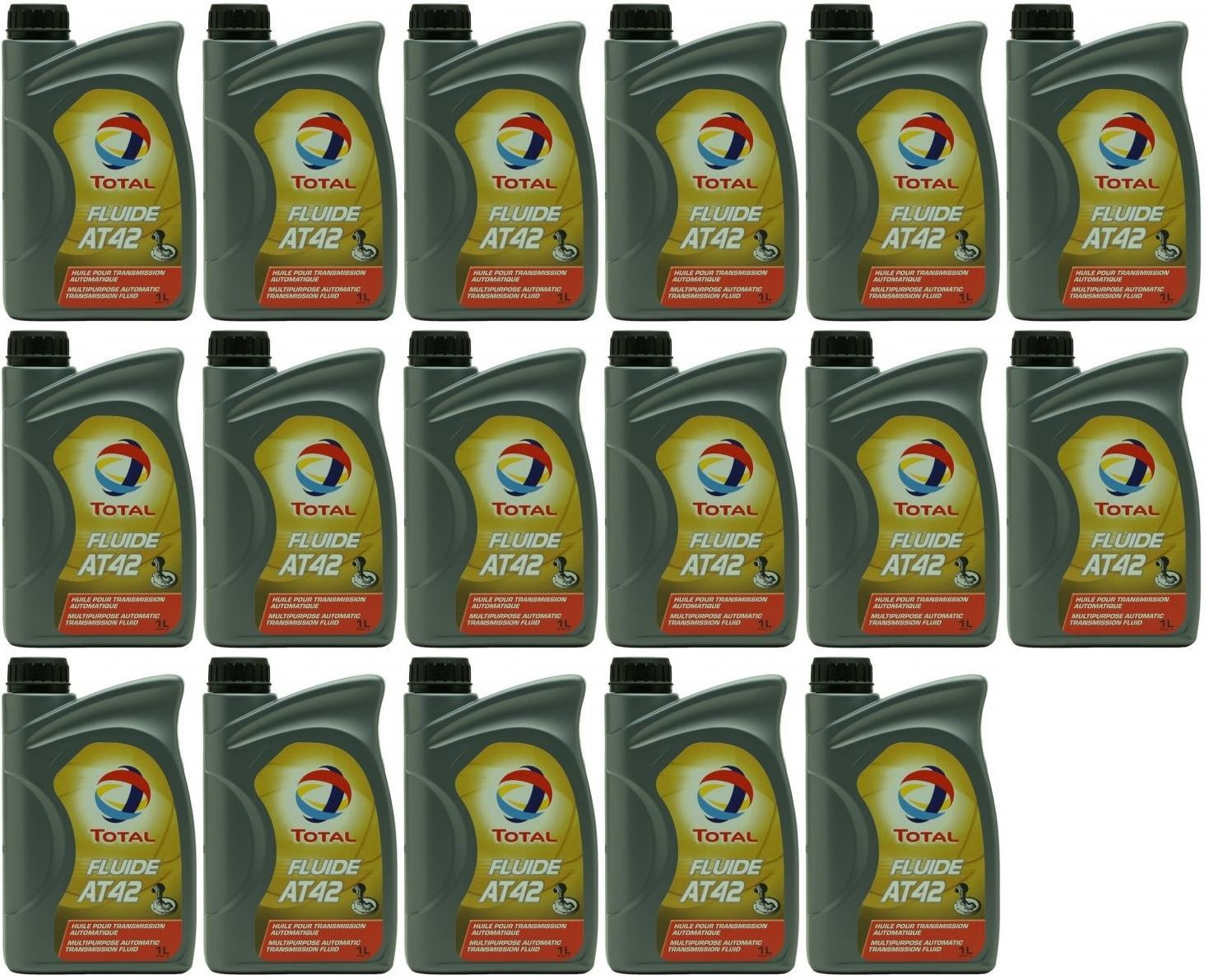 Total Fluide AT 42 Automatikgetriebeöl 17x 1l = 17 Liter