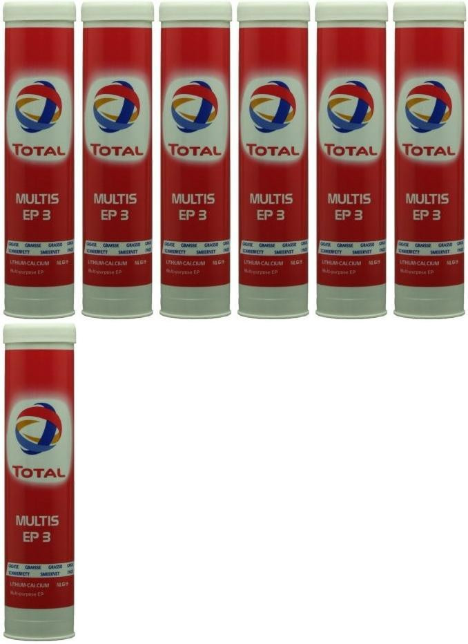 Total Multis EP 3 Mehrzweck-Hochdruckfett Braun Fett Kartusche 7x 400 Gramm