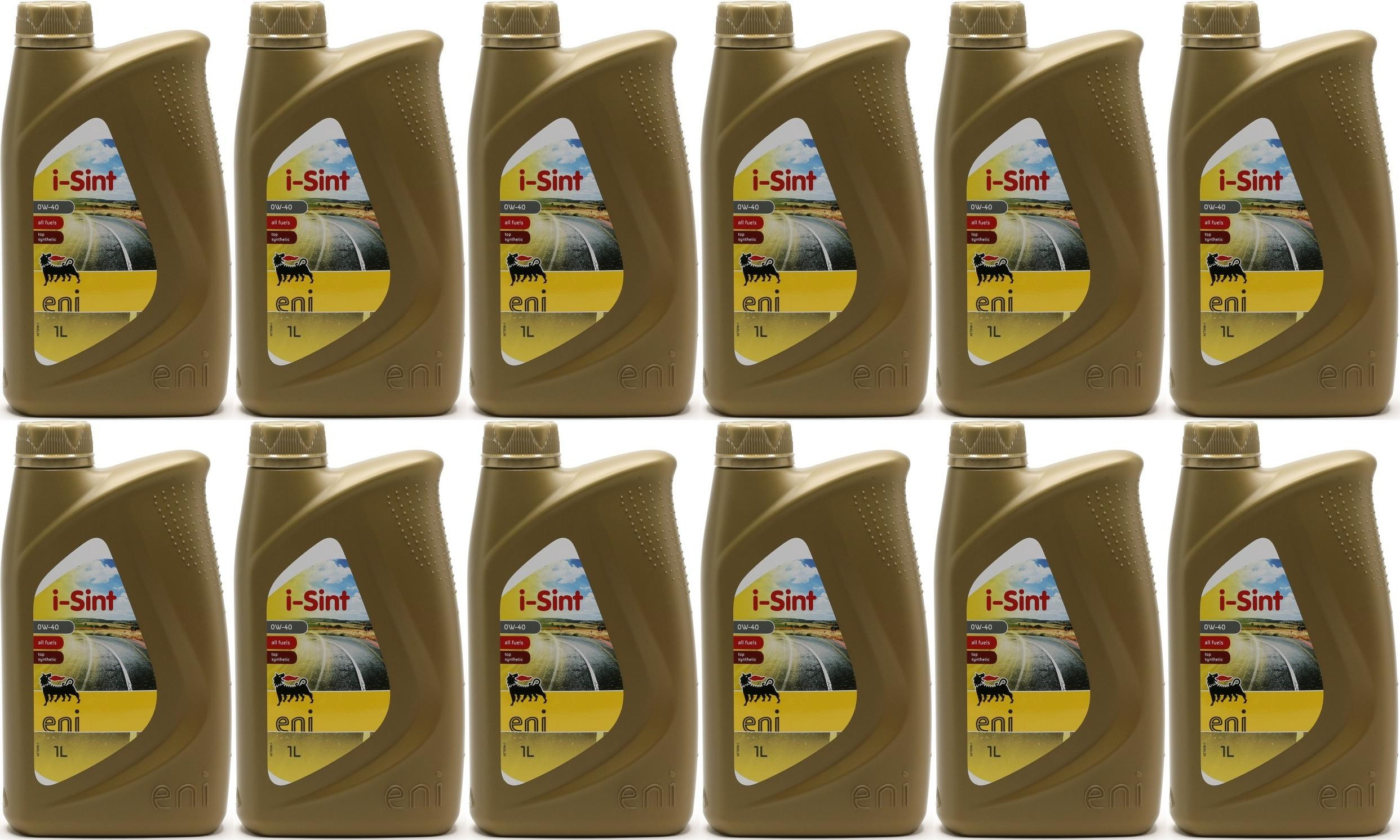 Eni i-Sint 0W-40 Motoröl 12x 1l = 12 Liter