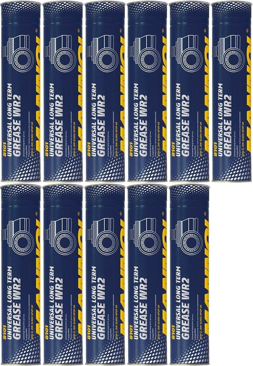 Mannol MANNOL WR-2 Long Term Grease Fett Fett Kartusche 11x 400 Gramm