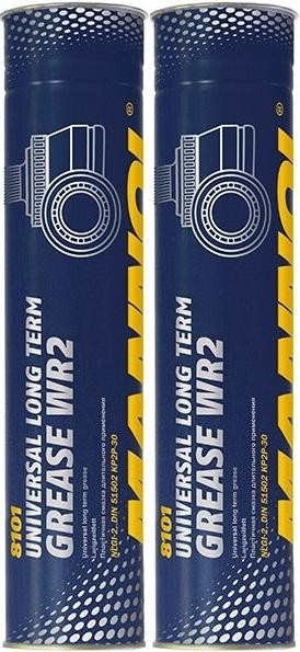 Mannol MANNOL WR-2 Long Term Grease Fett Fett Kartusche 2x 400 Gramm