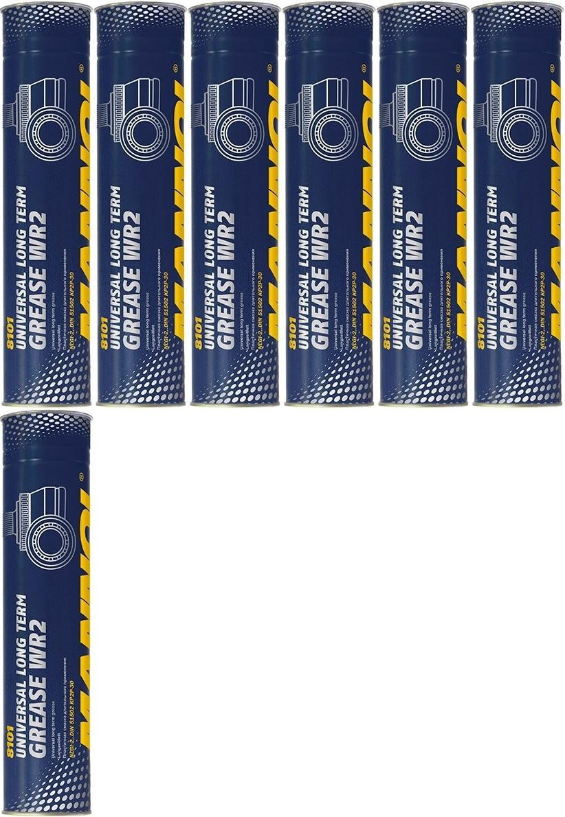 Mannol MANNOL WR-2 Long Term Grease Fett Fett Kartusche 7x 400 Gramm
