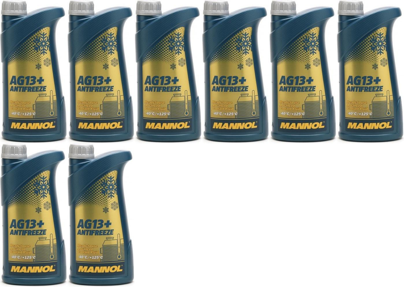 Mannol Kühlerfrostschutz Antifreeze AG13+ -40 Fertigmischung 8x 1l = 8 Liter